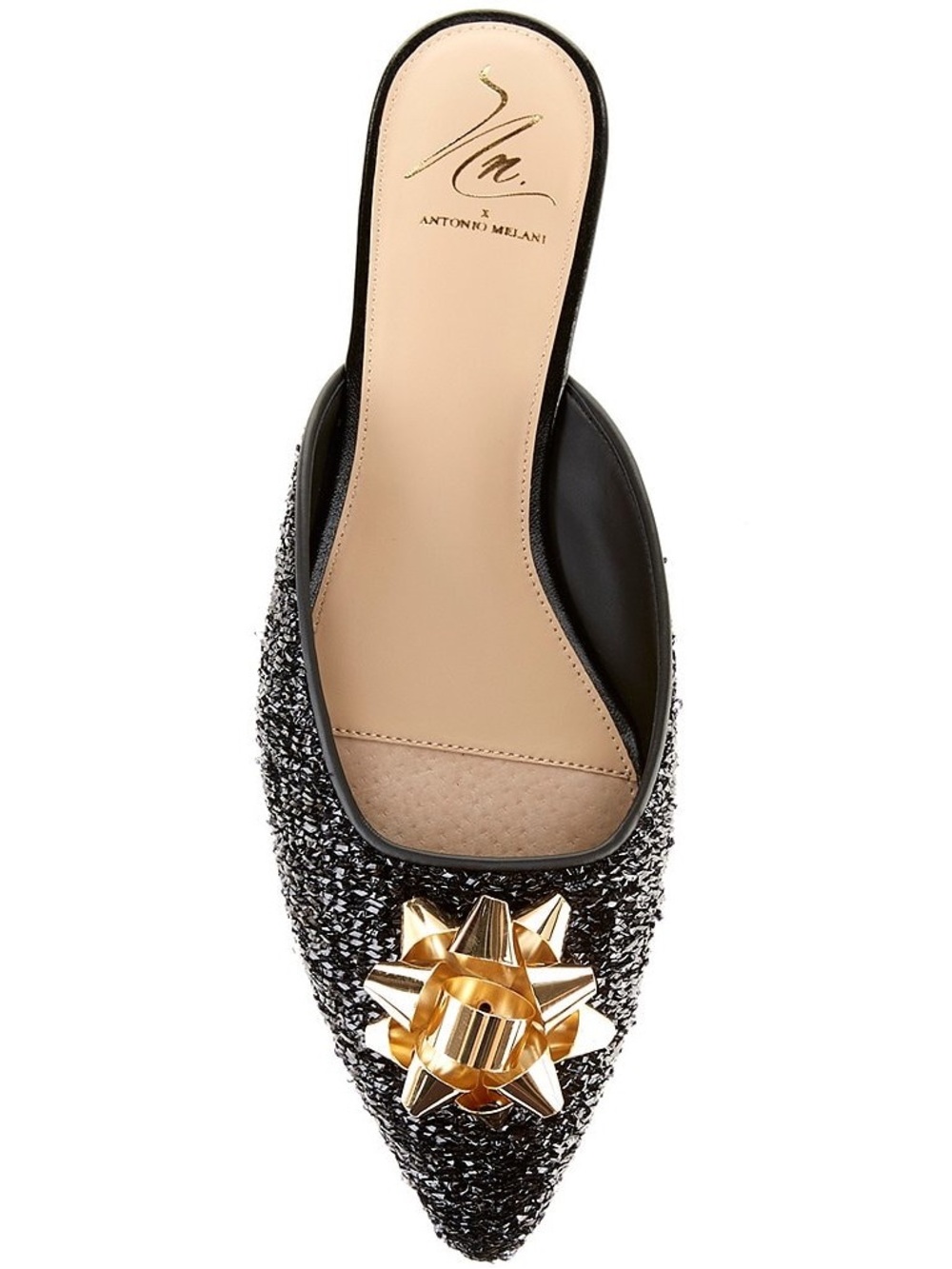 NWT Antonio Melani x The Nat Note Estrella Ornamented Bow Dress Mules Size 7M - Picture 6 of 13